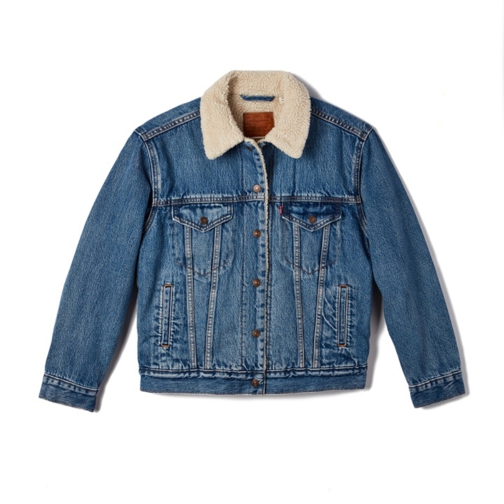 Levi's Ex-Boyfriend Faux Fur Lined Denime Jacket